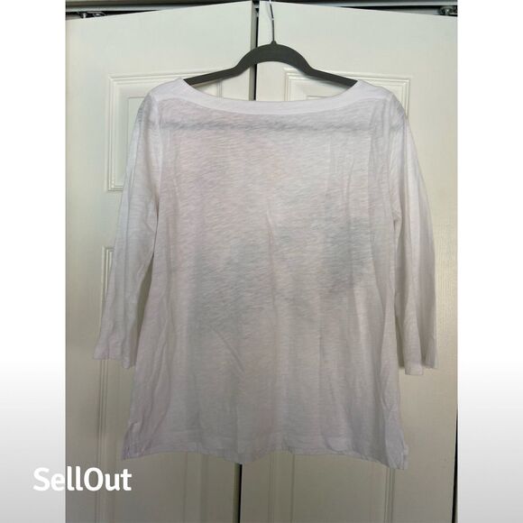 LOFT Outlet Women's Floral 3/4 Sleeve Blouse Multicolor Size M - Picture 2 of 4